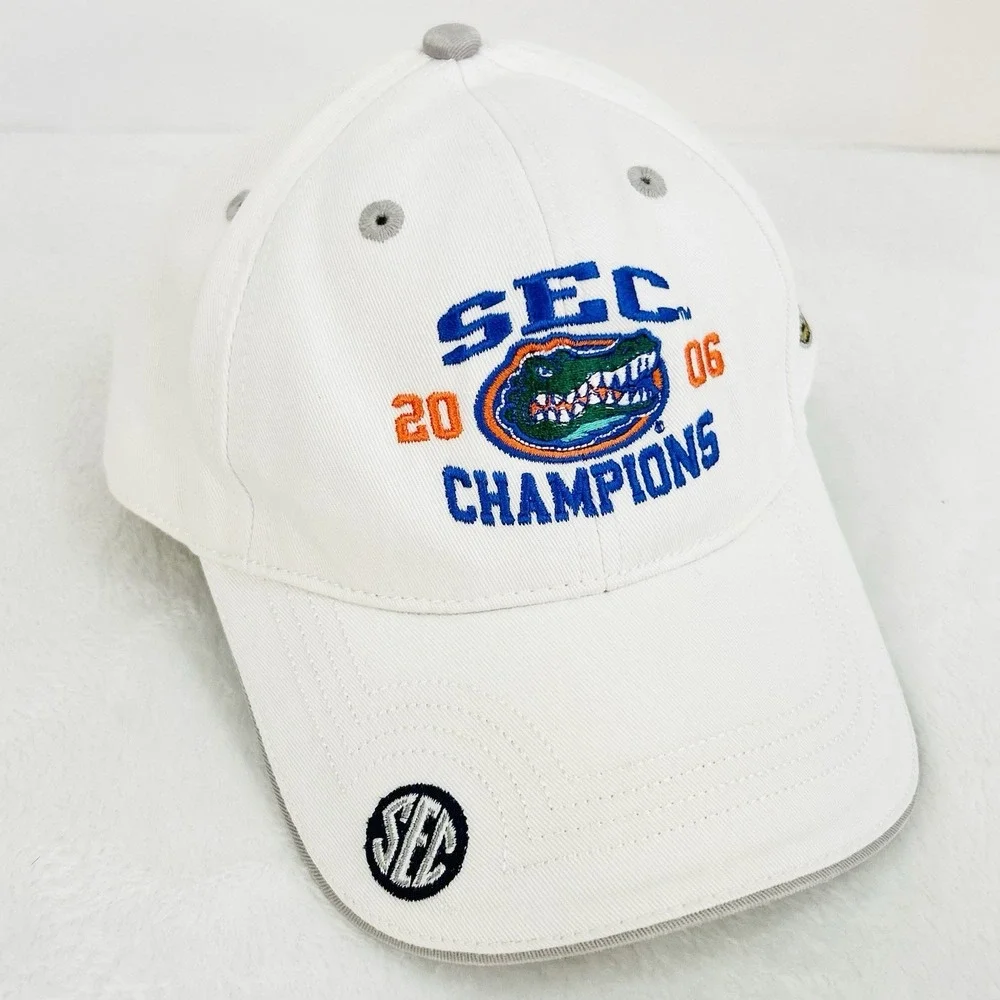 Florida‎ Gators The Game 2006 SEC Champs Hat Cap Adjustable Strap White NCAA